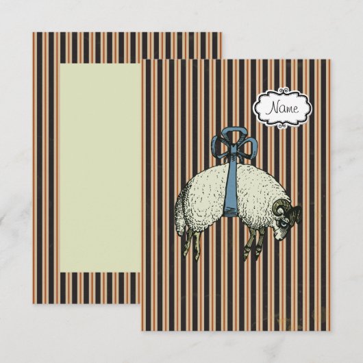 OPTIONEN FÜR hübsche Bugschaf-DESIGNER ~ Einladung (Vorne/Hinten)