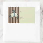 OPTIONEN FÜR hübsche Bugschaf-DESIGNER ~ Geschenkm Rechteckiger Aufkleber (Tasche)