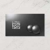 Optionen für QR-Abzeichen der dünnen blauen Linie Visitenkarte (Rückseite)