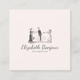 OPTIONEN FÜR TIERE Magnetismus PAPIER/GRÖSSE/FORM  Quadratische Visitenkarte