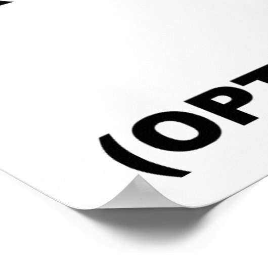 Optionen Mai Vary Funny Poster (Ecke)