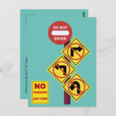 OPTIONEN SCHEINEN DURCH SEILfenster BEGRENZT Postkarte (Vorne/Hinten)