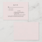 Optionen zum Abendessen mit leichter Blüte Begleitkarte (Vorne/Hinten)