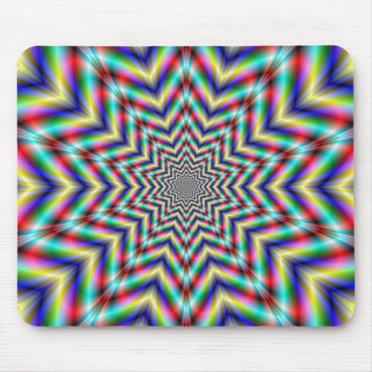 Optisch herausfordernd Star Mousepad (Vorne)