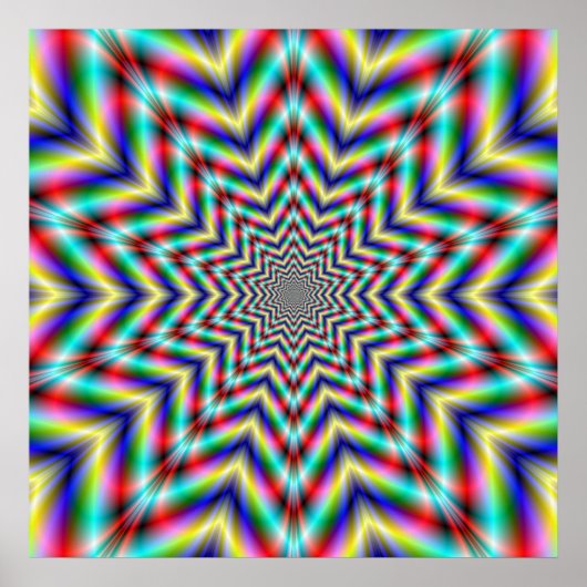 Optisch herausforderndes Star-Poster Poster (Vorne)