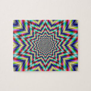 Optisch herausforderndes Star-Puzzle Puzzle