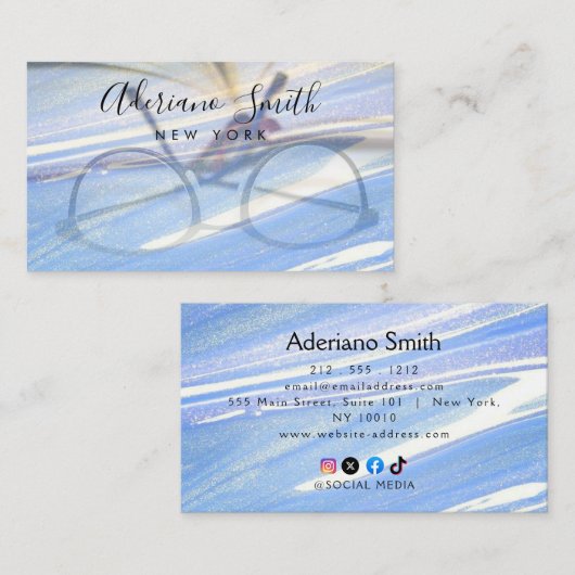 OPTISCH VISITENKARTE (Vorne/Hinten)