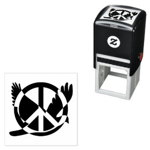 Optische Briefmarke für die Friedenstaube Permastempel