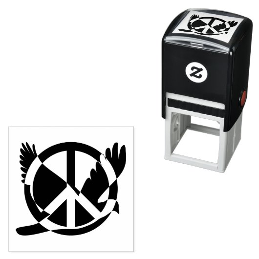 Optische Briefmarke für die Friedenstaube Permastempel (Beispiel)