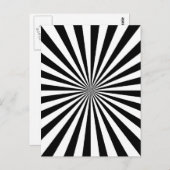Optische Burst Spinning Wheel Design Postkarte (Vorne/Hinten)