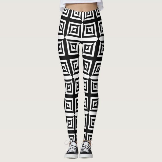 optische Diamanten Leggings (Vorderseite)