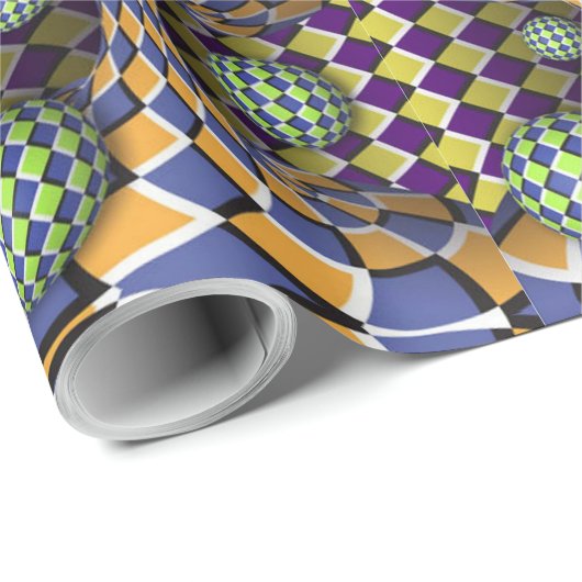 Optische Geschenkpapier für seltsame 3D-Effekte (Rolleneckpunkt)