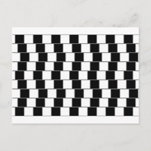 OPTISCHE ILLUSION #102 TILE WALL POSTKARTE (Vorderseite)