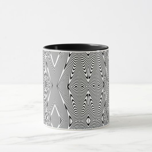 Optische Illusion 11 Abstrakte Gestaltung Tasse (Zentrum)
