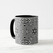 Optische Illusion 12 Abstrakte Gestaltung Tasse (Vorderseite Links)