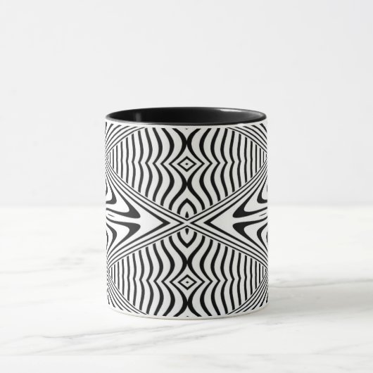 Optische Illusion 13 Abstrakte Gestaltung Tasse (Zentrum)