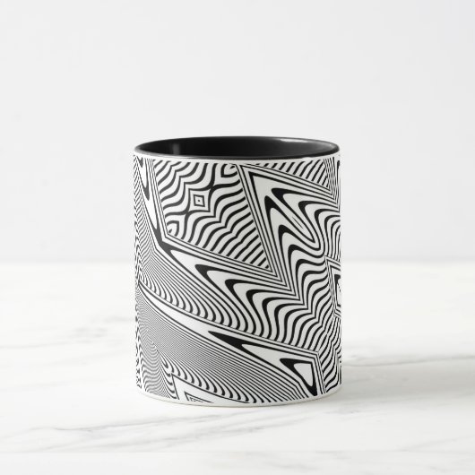 Optische Illusion 14 Abstrakte Gestaltung Tasse (Zentrum)
