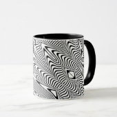 Optische Illusion 14 Abstrakte Gestaltung Tasse (VorderseiteRechts)
