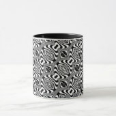 Optische Illusion 15 Abstrakte Gestaltung Tasse (Zentrum)