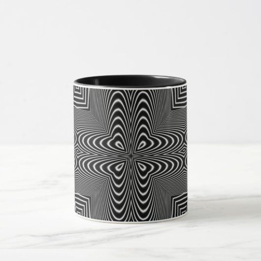 Optische Illusion 16 Abstrakte Gestaltung Tasse (Zentrum)
