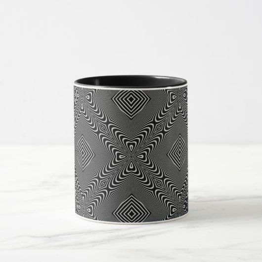 Optische Illusion 17 Abstrakte Gestaltung Tasse (Zentrum)