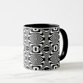 Optische Illusion 3 Abstraktes Design Tasse (VorderseiteRechts)
