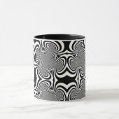 Optische Illusion 3 Abstraktes Design Tasse (Zentrum)