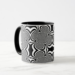 Optische Illusion 3 Abstraktes Design Tasse