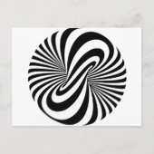 Optische Illusion 3D Spirale Postkarte (Vorderseite)