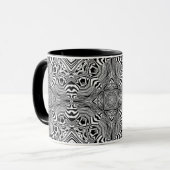 Optische Illusion 4 Abstraktes Design Tasse (Vorderseite Links)