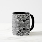 Optische Illusion 4 Abstraktes Design Tasse (VorderseiteRechts)
