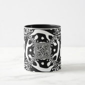 Optische Illusion 6 Abstraktes Design Tasse (Zentrum)