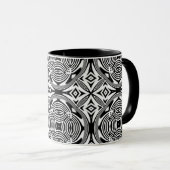optische Illusion 7 Abstraktes Design Tasse (VorderseiteRechts)