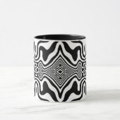 Optische Illusion 8 Abstraktes Design Tasse (Zentrum)