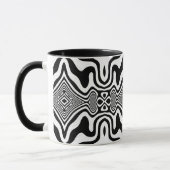 Optische Illusion 8 Abstraktes Design Tasse (Links)