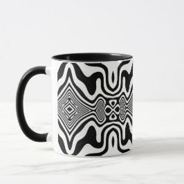 Optische Illusion 8 Abstraktes Design Tasse