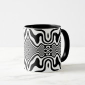 Optische Illusion 8 Abstraktes Design Tasse (VorderseiteRechts)