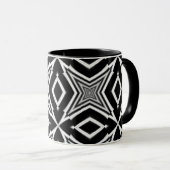 Optische Illusion 9 Abstraktes Design Tasse (VorderseiteRechts)