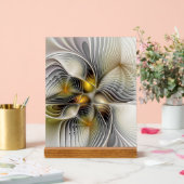 Optische Illusion Abstraktes 3D-Fraktal mit Tiefe Acrylschild (Hochzeit)