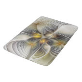 Optische Illusion Abstraktes 3D-Fraktal mit Tiefe Badematte (Schrägansicht)