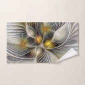 Optische Illusion Abstraktes 3D-Fraktal mit Tiefe Badhandtuch Set (Handtuch)