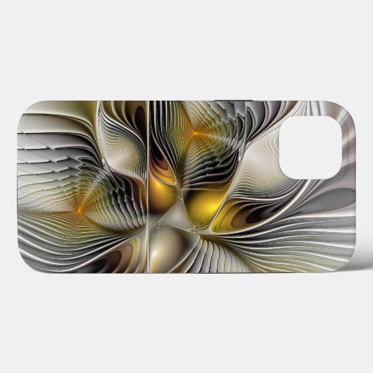 Optische Illusion Abstraktes 3D-Fraktal mit Tiefe Case-Mate iPhone Hülle (Rückseite (Horizontal))