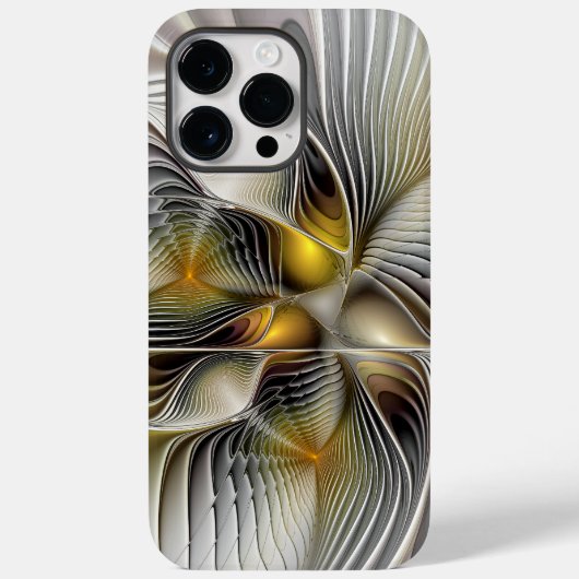 Optische Illusion Abstraktes 3D-Fraktal mit Tiefe Case-Mate iPhone Hülle (Rückseite)