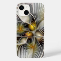 Optische Illusion Abstraktes 3D-Fraktal mit Tiefe