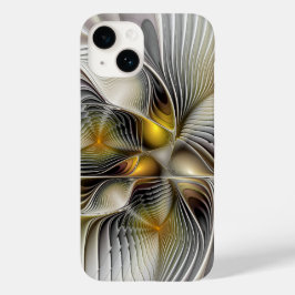 Optische Illusion Abstraktes 3D-Fraktal mit Tiefe Case-Mate iPhone 14 Hülle