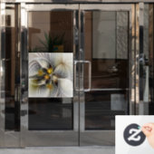 Optische Illusion Abstraktes 3D-Fraktal mit Tiefe Fensteraufkleber (Büro Tür)