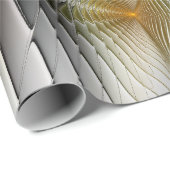 Optische Illusion Abstraktes 3D-Fraktal mit Tiefe Geschenkpapier (Rolleneckpunkt)