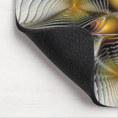 Optische Illusion Abstraktes 3D-Fraktal mit Tiefe Mousepad (Ecke)