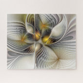 Optische Illusion Abstraktes 3D-Fraktal mit Tiefe Puzzle (Horizontal)