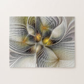 Optische Illusion Abstraktes 3D-Fraktal mit Tiefe Puzzle (Horizontal)